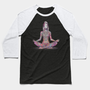 Mindfulness Meditation Baseball T-Shirt