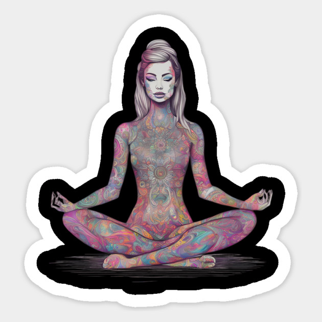 Mindfulness Meditation Sticker by animegirlnft
