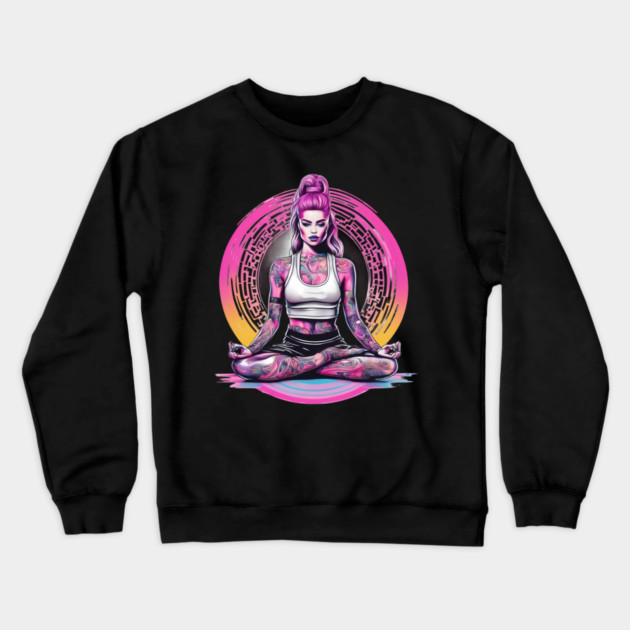 Restorative Yoga Crewneck Sweatshirt by animegirlnft