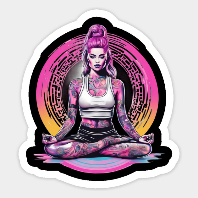 Restorative Yoga Magnet by animegirlnft