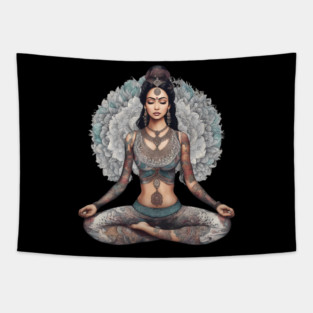 Buddhist Meditation Tapestry