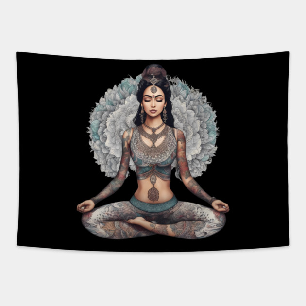 Buddhist Meditation Tapestry by animegirlnft