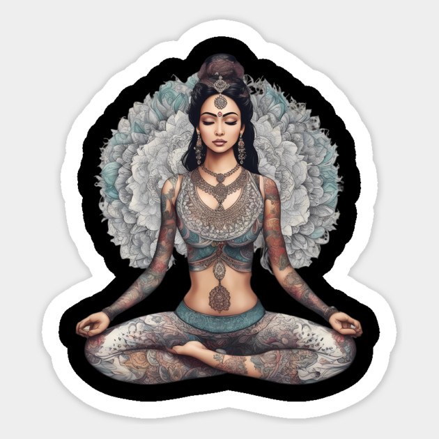 Buddhist Meditation Sticker by animegirlnft