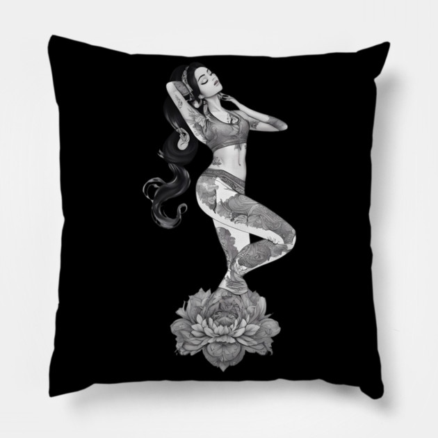 Spiritual Tattoo Pillow by animegirlnft