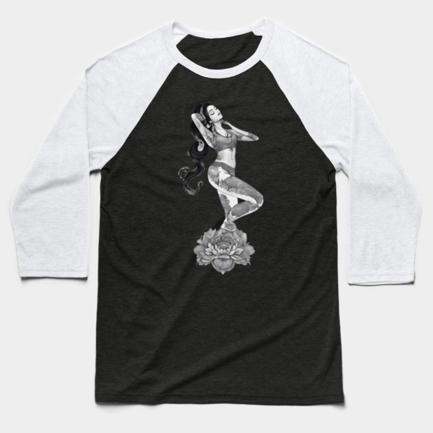 Spiritual Tattoo Baseball T-Shirt by animegirlnft