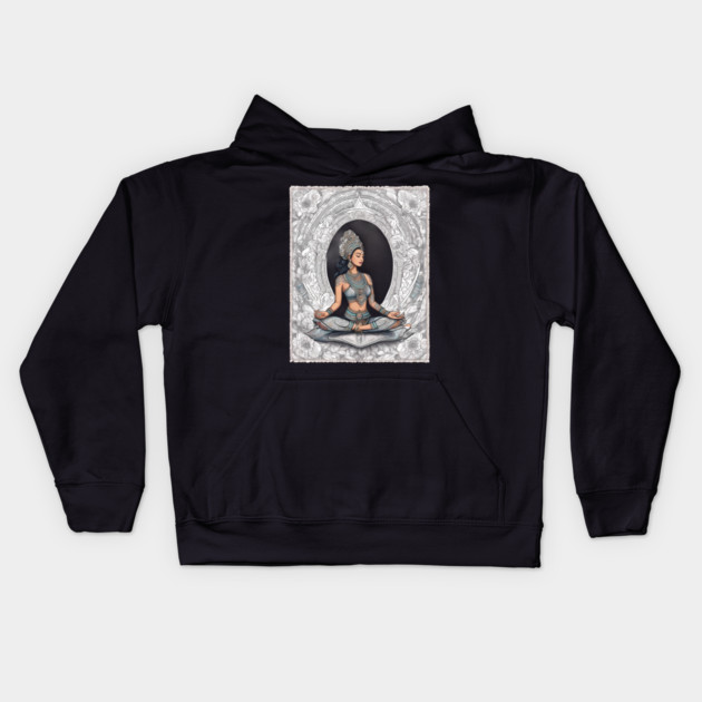 Iyengar Yoga Kids Hoodie by animegirlnft