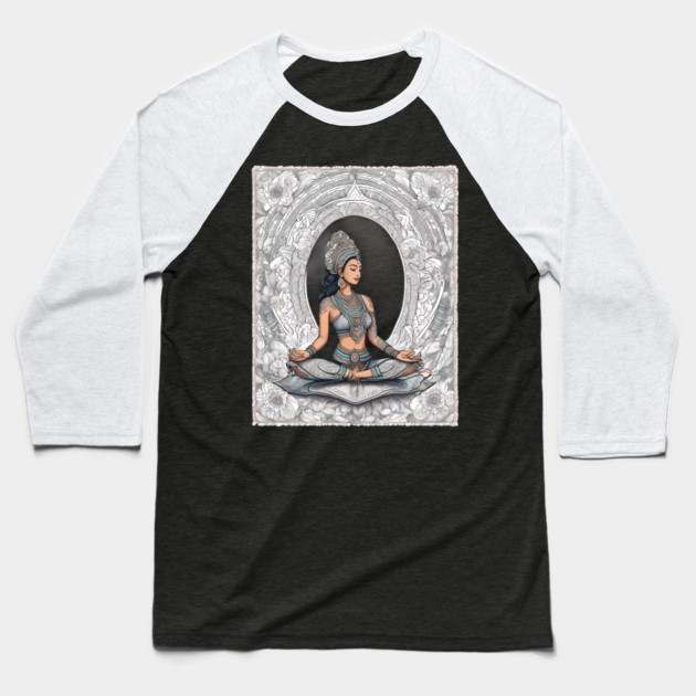 Iyengar Yoga Baseball T-Shirt by animegirlnft