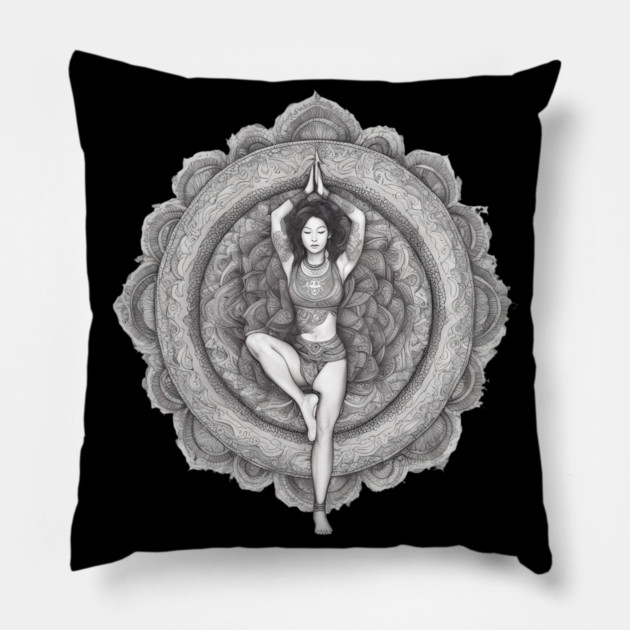 Yoga Pose Pillow by animegirlnft