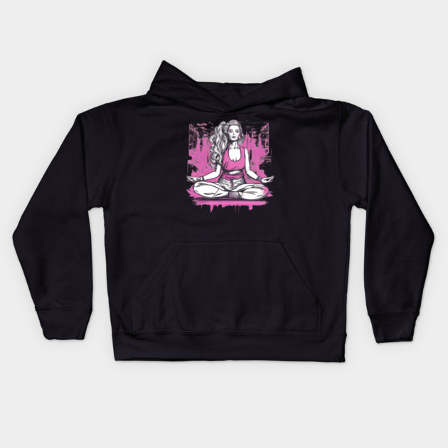 Yoga Nidra Kids Hoodie by animegirlnft