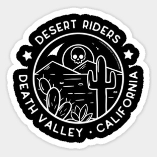Desert Riders Death Valley California Sticker