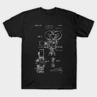 Movie Maker Film Camera Patent Prints 1937 T-Shirt