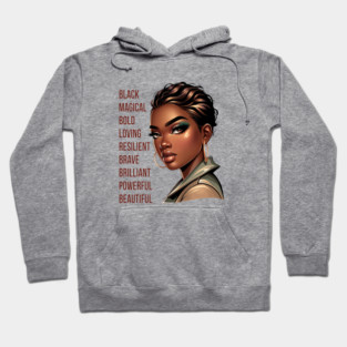 Beautiful Black Woman Hoodie