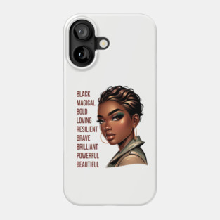 Beautiful Black Woman Phone Case