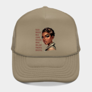 Beautiful Black Woman Hat