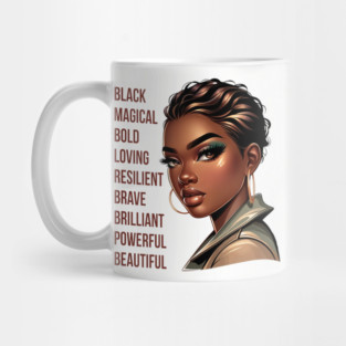 Beautiful Black Woman Mug