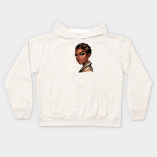 Beautiful Powerful Black Woman Kids Hoodie