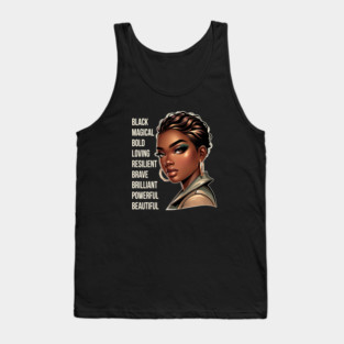 Beautiful Powerful Black Woman Tank Top