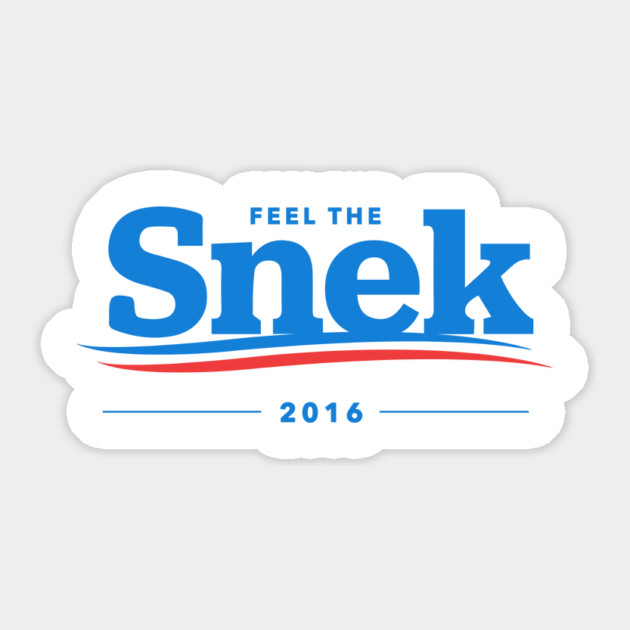 Feel The Snek President 2016 T-Shirt Sticker by dumbshirts