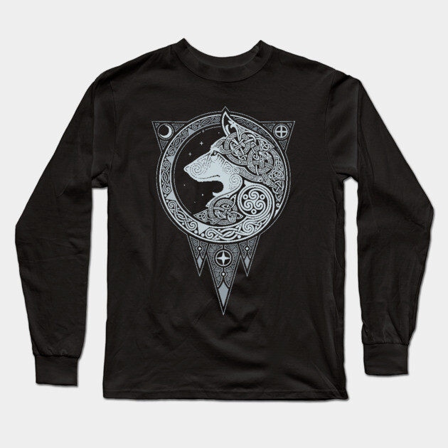 NORSE ULV. SILVER. Long Sleeve T-Shirt by RAIDHO