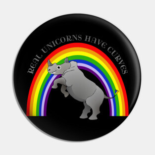 Real unicorns have curves Pin