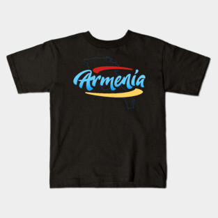 Armenia - Armenian Flag - Armenia Map Kids T-Shirt