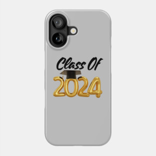 Foil Balloons Funny Graduation Party Class Of 2024 Phone Case