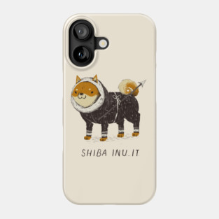 shiba inu-it Phone Case