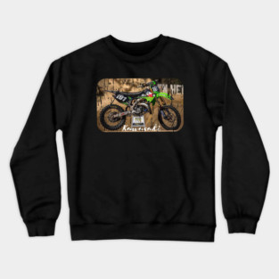 KAWASAKI DIRT BIKE MOTO CROSS Crewneck Sweatshirt