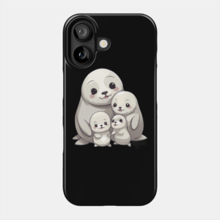 Cute Seal Family Phone Case