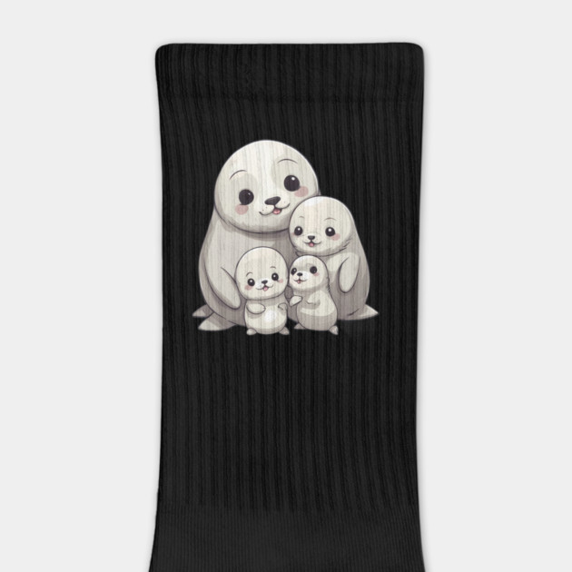 Cute Seal Family by animegirlnft