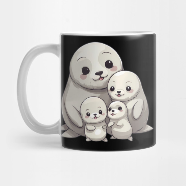 Cute Seal Family by animegirlnft