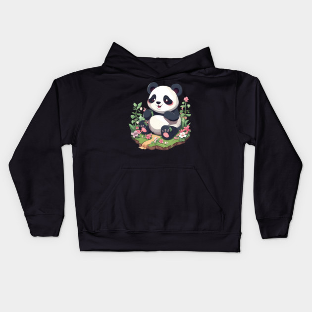 Fat Panda Kids Hoodie by animegirlnft