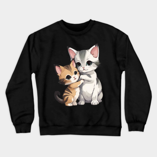 Playful Cats Crewneck Sweatshirt by animegirlnft
