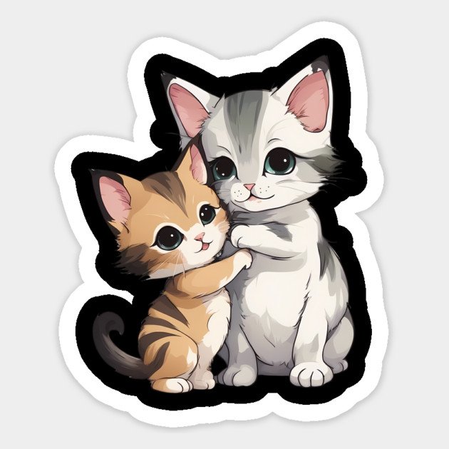 Playful Cats Magnet by animegirlnft