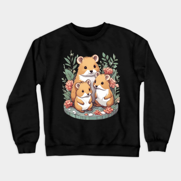 Quokka Family Crewneck Sweatshirt by animegirlnft
