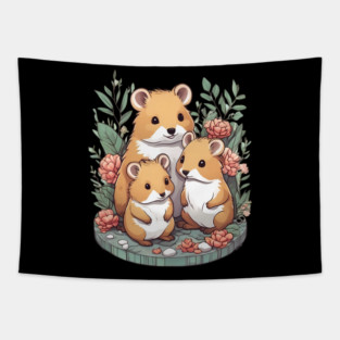 Quokka Family Tapestry