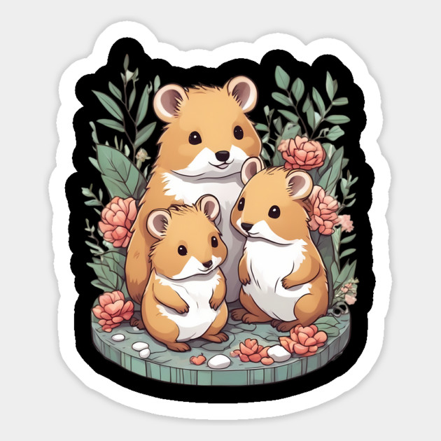 Quokka Family Magnet by animegirlnft