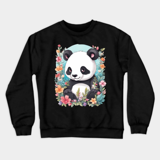 Cuta Panda Crewneck Sweatshirt by animegirlnft