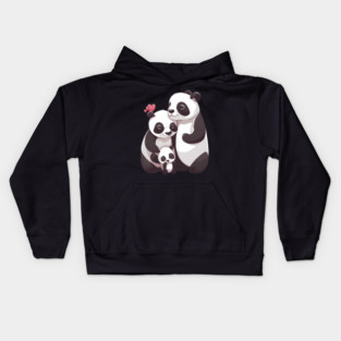 Panda Family Kids Hoodie