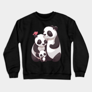 Panda Family Crewneck Sweatshirt