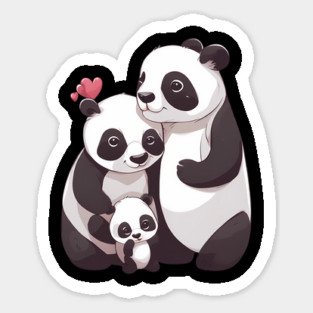 Panda Family Magnet