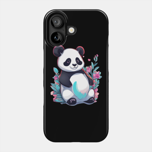 Lazy Panda Phone Case by animegirlnft