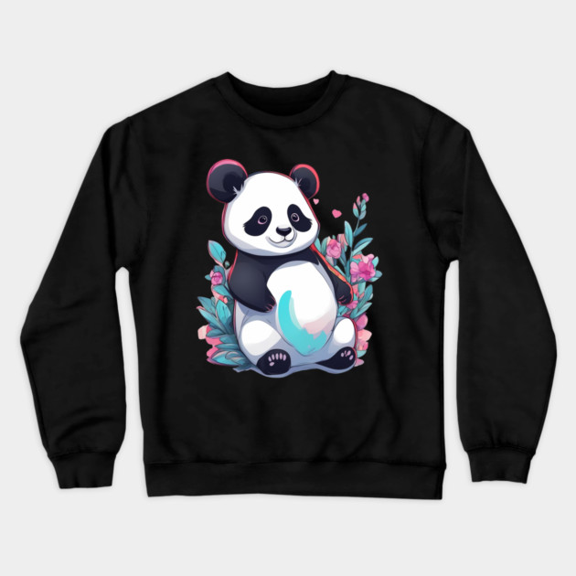 Lazy Panda Crewneck Sweatshirt by animegirlnft