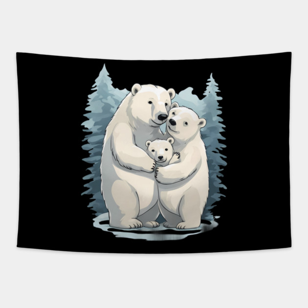 Love Bear Tapestry by animegirlnft
