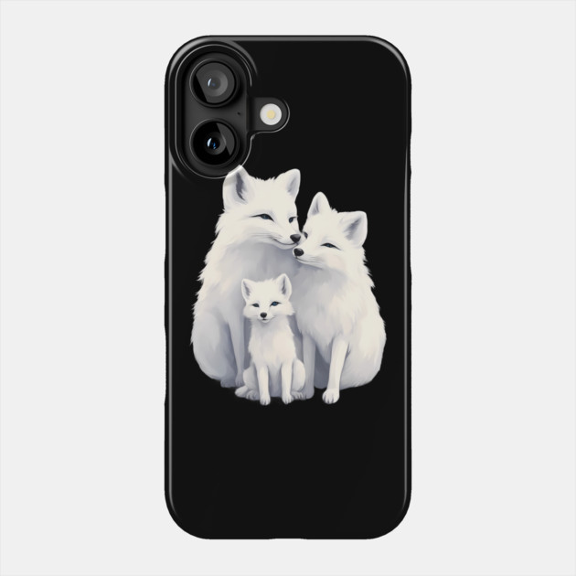 Fox Family Phone Case by animegirlnft