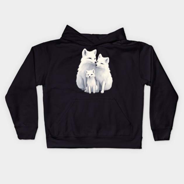 Fox Family Kids Hoodie by animegirlnft