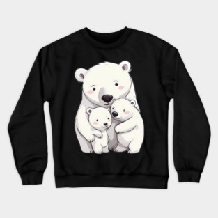 Polar Bear Family Crewneck Sweatshirt