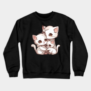Kawaii Kitty Family Crewneck Sweatshirt