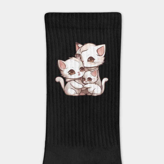 Kawaii Kitty Family by animegirlnft