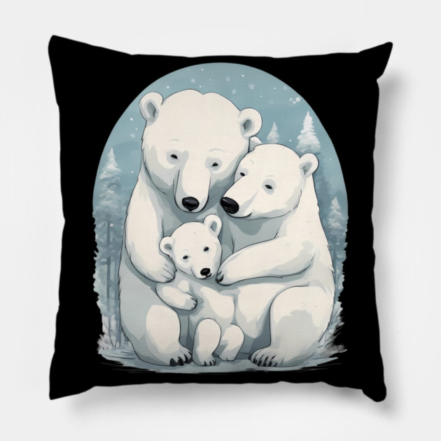 Mama Papa Bear Pillow by animegirlnft